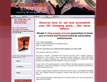 Tablet Screenshot of goalsettingstrategies.com